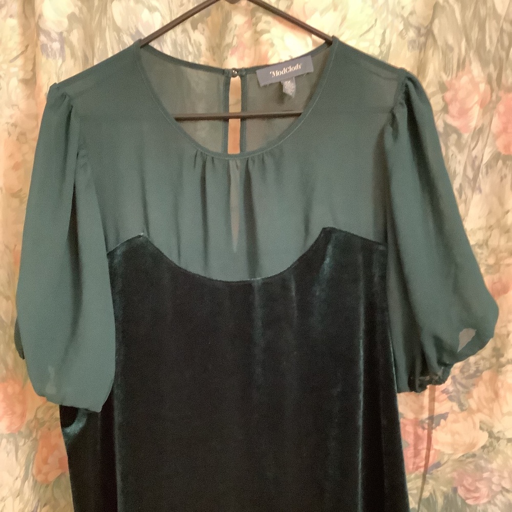 ModCloth Velvet Blouse